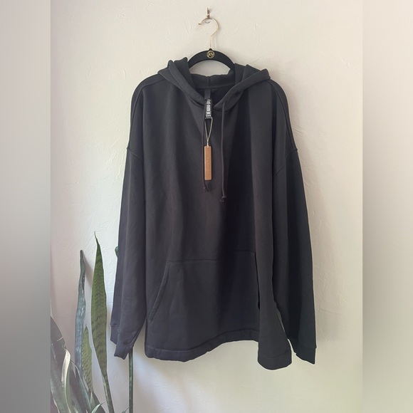 🔥SKIMS LOUNGE FLEECE MENS OVERSIZED HOODIE WASHED ONYX XL - Picture 5 of 6